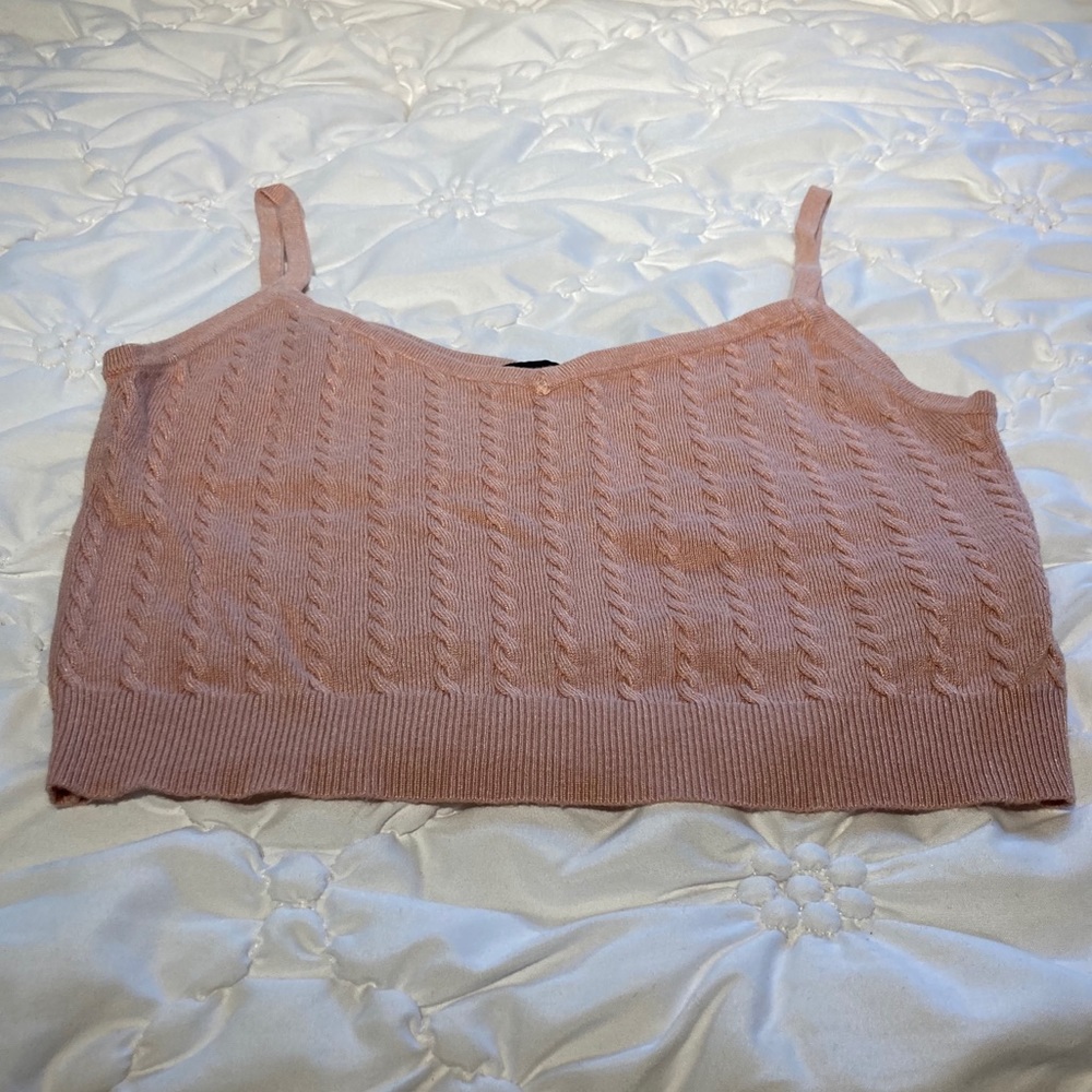 Forever 21 light pinkish crop top